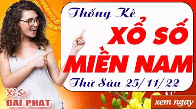 Thống Kê Xổ Số Miền Nam 25/11/2022 - Thống Kê XSMN Thứ 6