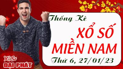 Thống Kê Xổ Số Miền Nam 27/01/2023 - Thống Kê XSMN Thứ 6