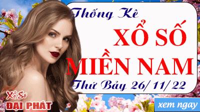 Thống Kê Xổ Số Miền Nam 26/11/2022 - Thống Kê XSMN Thứ 7