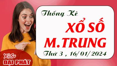 Thống Kê Xổ Số Miền Trung 16/01/2024 - Thống Kê XSMT Thứ 3