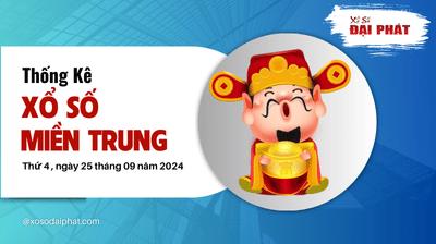 Thống Kê Xổ Số Miền Trung 25/09/2024 - Thống Kê XSMT Thứ 4