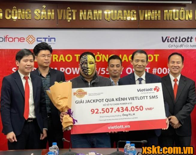 Vietlott: Trao giải Jackpot qua SMS trị giá 92,5 tỷ đồng