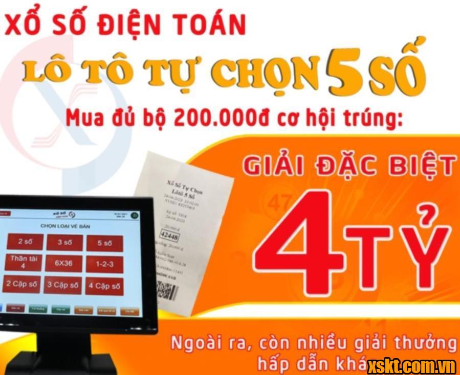 Giải đặc biệt 1 tỷ đồng của XSĐT Lô Tô tự chọn 5 số ngày 25/12 đã có chủ nhân