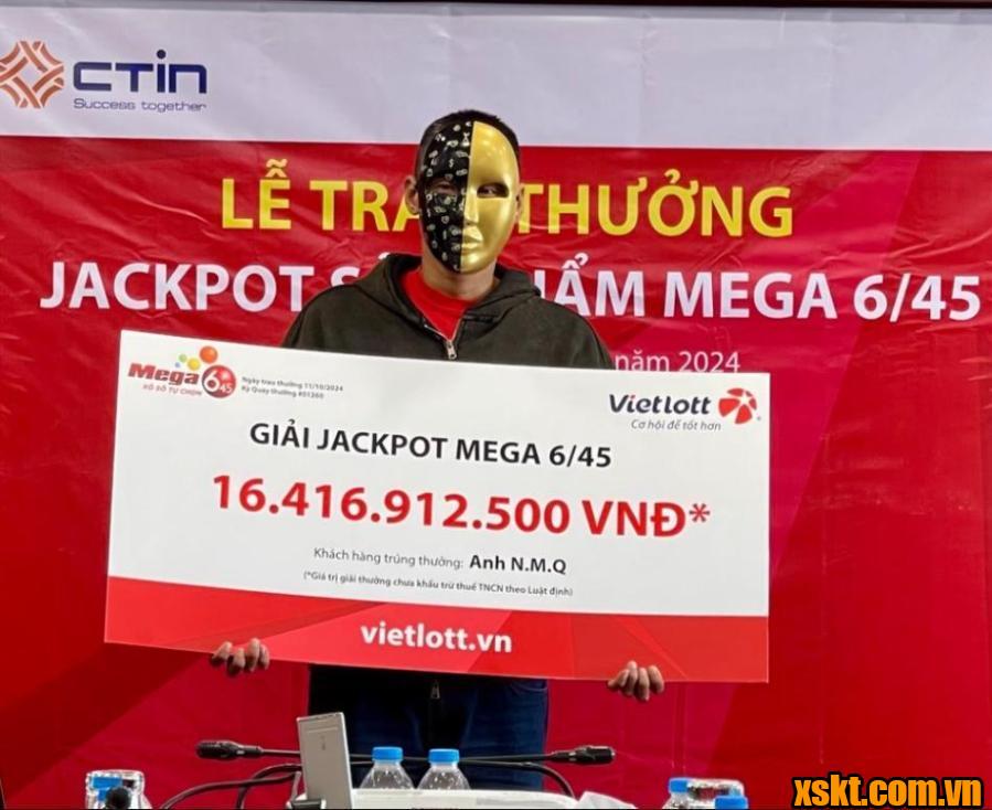 Vietlott: Trao thưởng 16 tỷ đồng cho khách hàng may mắn ở TP.HCM