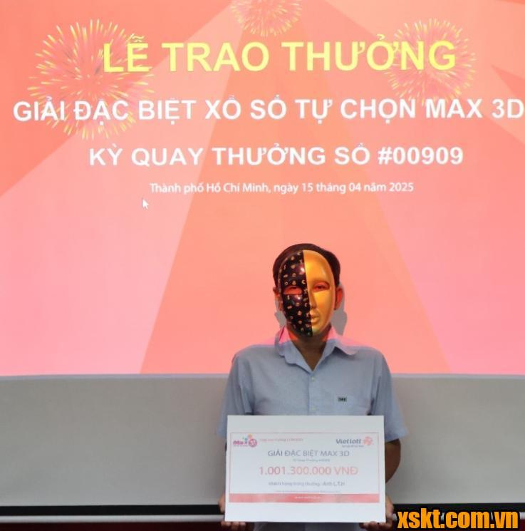 VIetlott: Trả thưởng 1 tỷ đồng cho khách hàng trúng giải đặc biệt Max3D kỳ QSMT 909