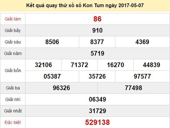 Quay thử KQ XSKT 7/5/2017